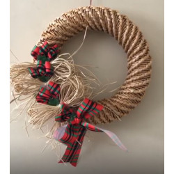 El Yapımı Hasır Kapı Süsü -...