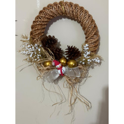 El Yapımı Hasır Kapı Süsü -...