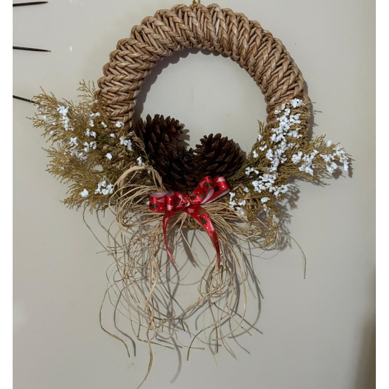 El Yapımı Hasır Kapı Süsü - No.: 6